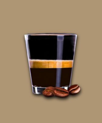 Abbildung Kaffee Dolce-aroma im Glas.