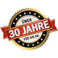 Ansicht Logo mit dem Text Über 30 Jahre für Sie da.